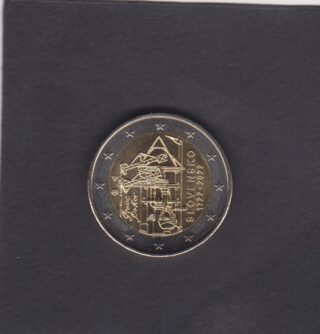 2022 - 2 euro - 300° Anniversario della 1^ Macchina A Vapore Slovacca - Slovacchia